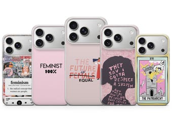 Feministische Handyhülle Girl Power Equality Cover für iPhone 17 Pro Max, 17e, 15, 14, 13 & Samsung S26 Ultra, S25 FE, A57, A56, Pixel 10, 9A