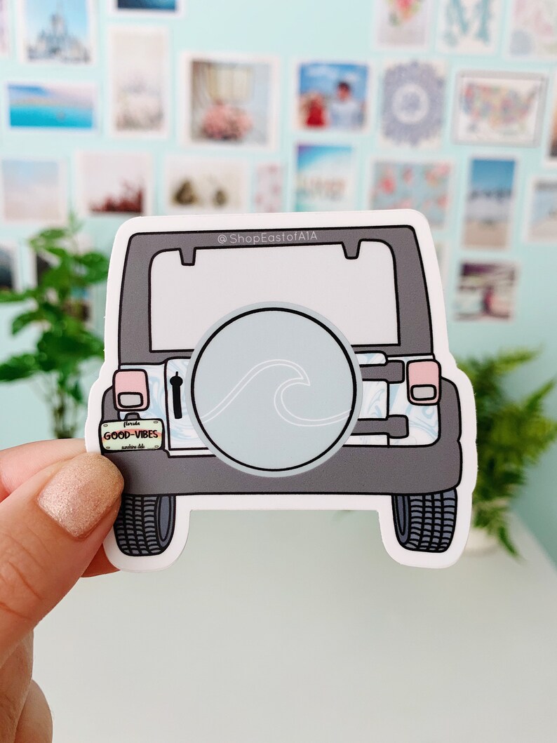 Beach Sticker Waterproof sticker laptop sticker water bottle Etsy