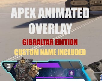 Superposición animada de Gibraltar de APEX Legends - Edición Escudo y Rayo para Twitch/OBS