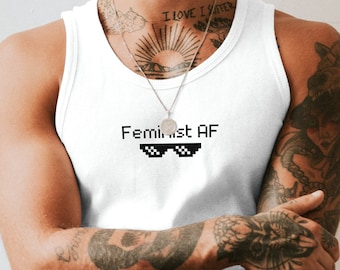 Feminist AF Jersey Tank, Feminism Tank Top, Feminist Tank Top, Feminist Shirt, Equality Shirt, Activist Shirt, Liberal Progressive Top