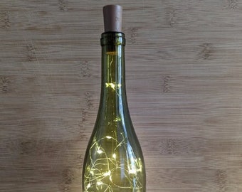 Wine Bottle Lights with Cork, Cork Bottle Lights 6.6 Feet Silver Wire 20 LEDs,Fairy Mini String Lights for wedding, party, gift (Warm White)