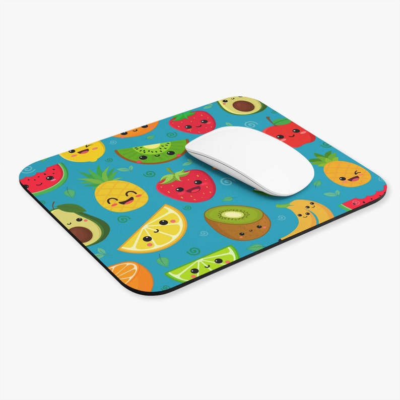 Kawaii Fruit Mouse Pad, Cute Fruit Office Decor, Fruity Office Supplies ...