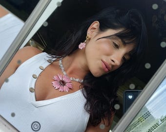 Natuurlijke gerbera-ketting