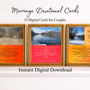 Biglietti di preghiera per coppie, con passi delle Scritture cristiane e incoraggiamento ispirato alla fede (download digitale)