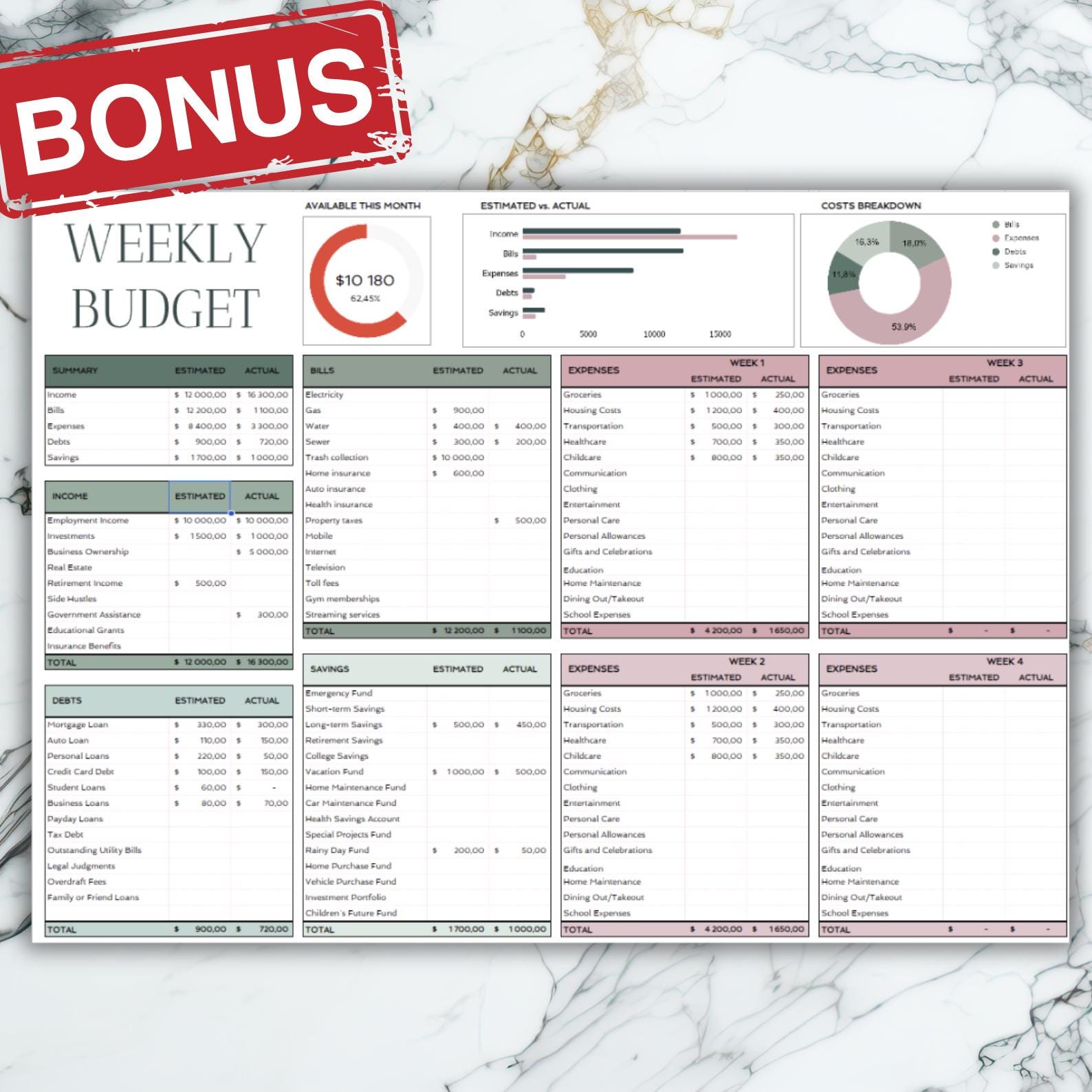Financial Printable Guide.pdf Money Guide & Budget Planner (PDF) | Personal Finance, Financial ...