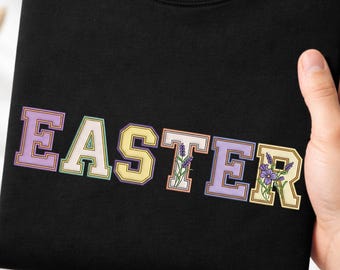 Elegante coniglietto floreale in formato PNG, silhouette di coniglio pasquale in formato Clipart, disegno di sublimazione di fiori selvatici botanici, arte pasquale shabby chic