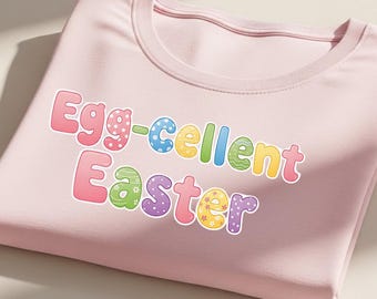 Sublimazione PNG pasquale eccellente, tipografia pasquale retrò pastello, design carino per maglietta con gioco di parole pasquale
