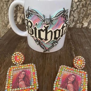 Karol G Mug and Earrings