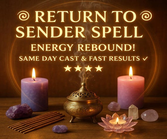 RETURN TO SENDER, Protection Spell, Energy Reversal, Curse Removal, Spiritual Defense
