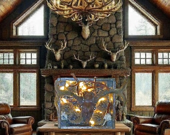 Rustic Cone Euro Mount Counter Top Cabin Decor