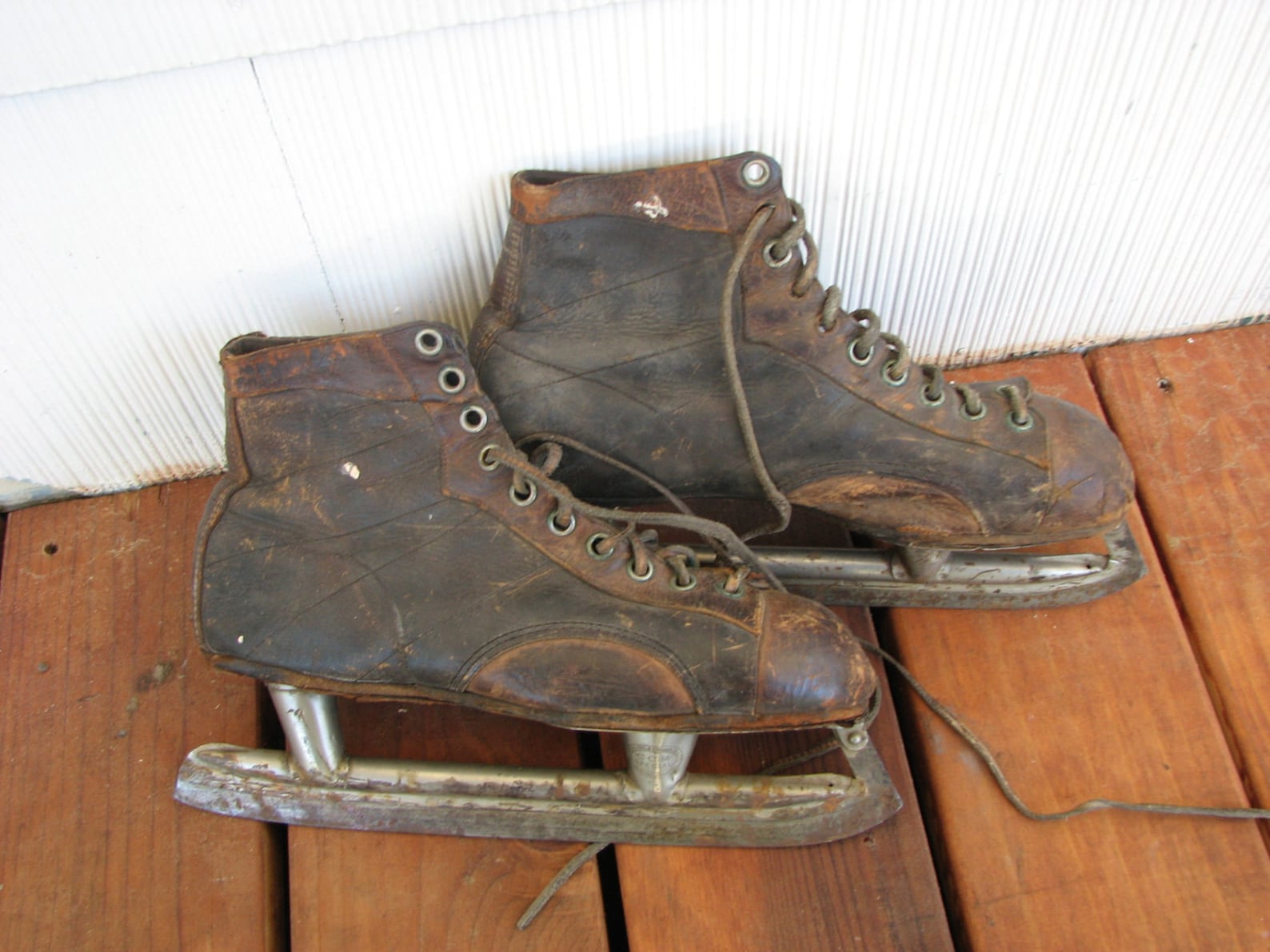 Antique Ice Hockey Skates 1920's Gold Medal Canadian Etsy