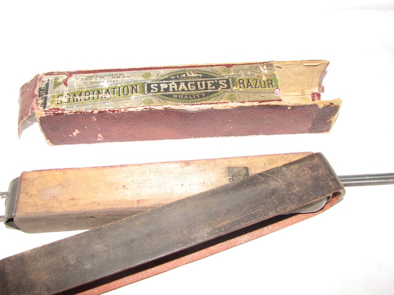 Vintage Spragues Combination Strop Razor Strap Shaving Etsy
