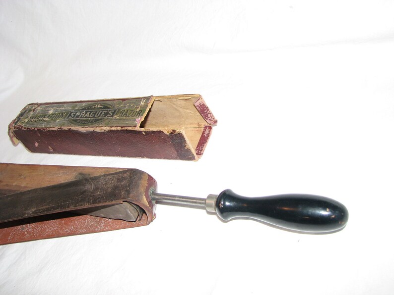 Vintage Spragues Combination Strop Razor Strap Shaving Etsy