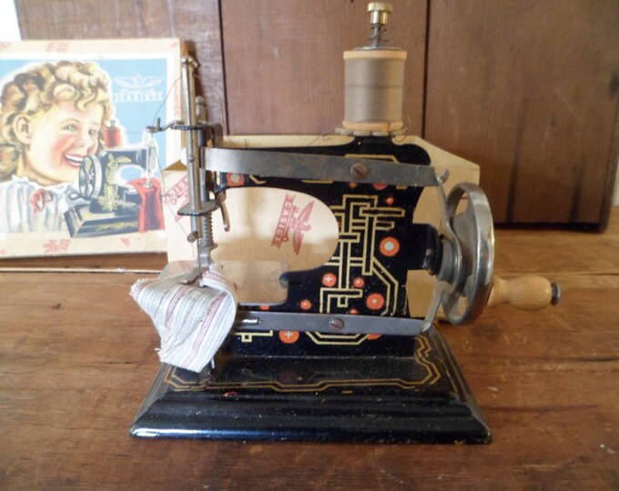 Casige Toy Sewing Machine Made in Germany Original Box Art Etsy