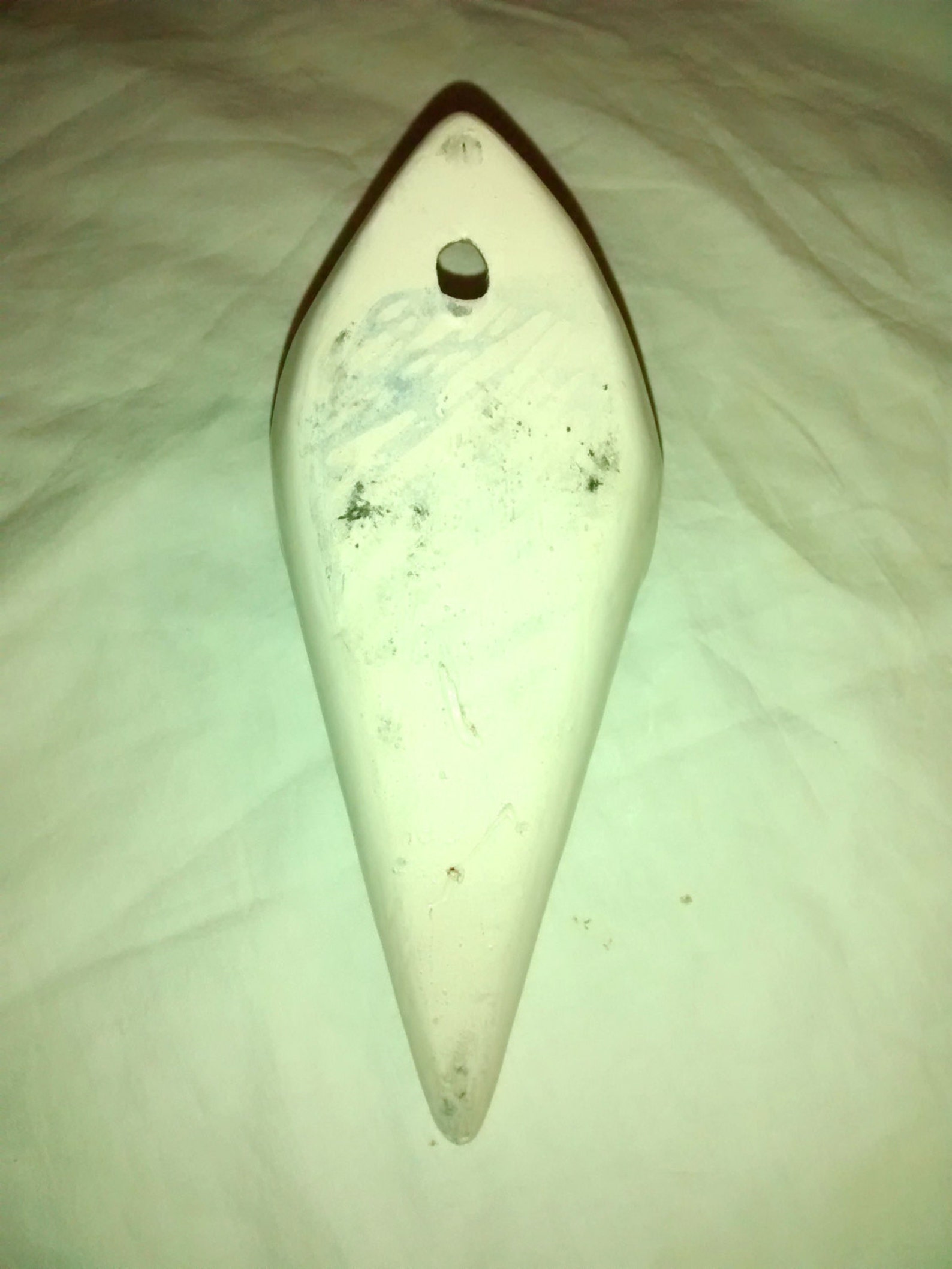 On Sale Vintage Cone Wall Pocket Green Border on Cream Etsy