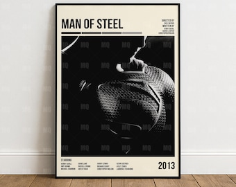 Plakat filmu Człowiek ze stali 2013, plakat filmu o superbohaterach, Henry Cavill