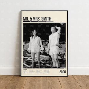Mr. & mrs. smith poster - Etsy 日本