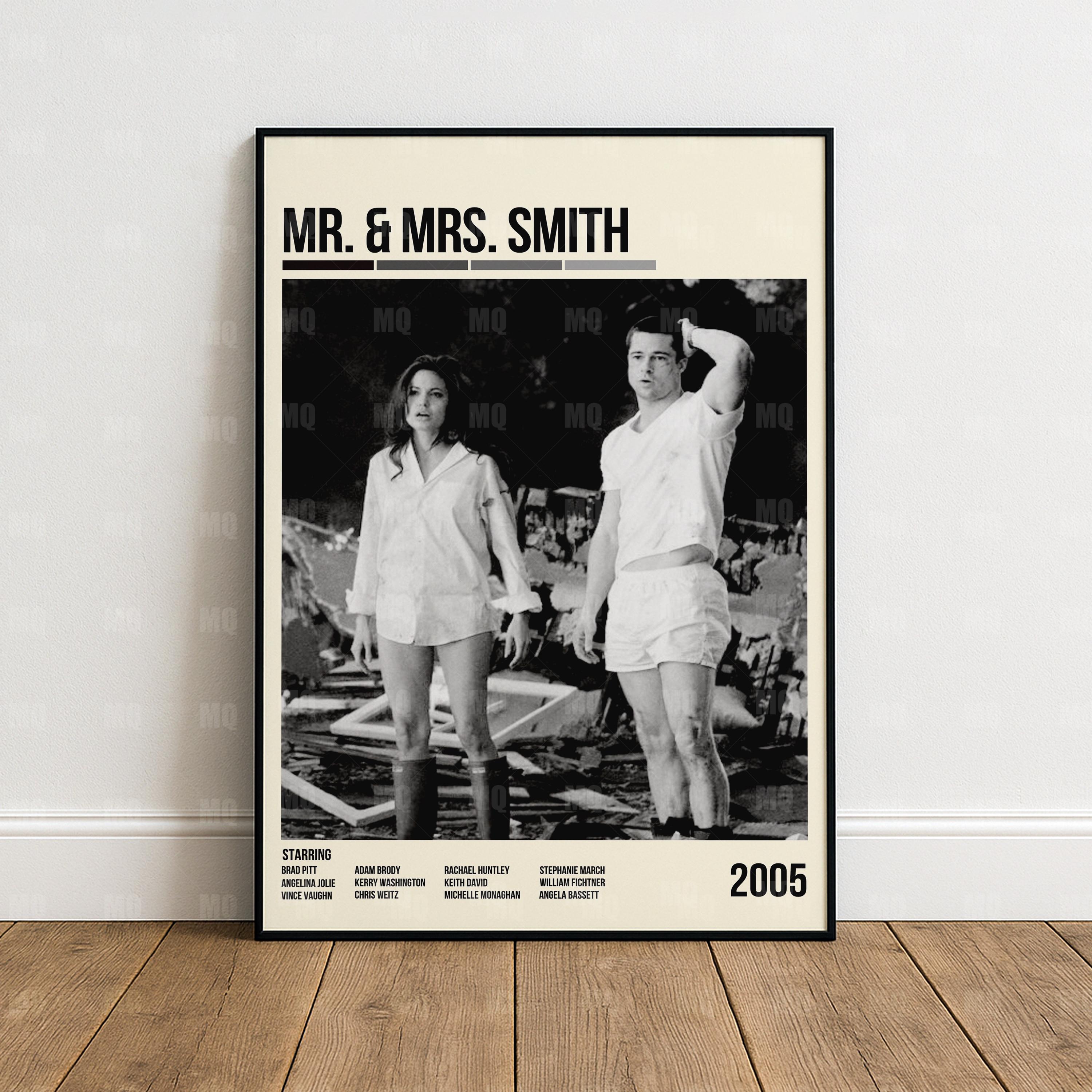Mr and mrs smith poster - Etsy 日本