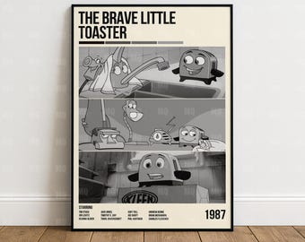 Póster de La tostadora valiente, lámina de película vintage, arte mural de cine retro