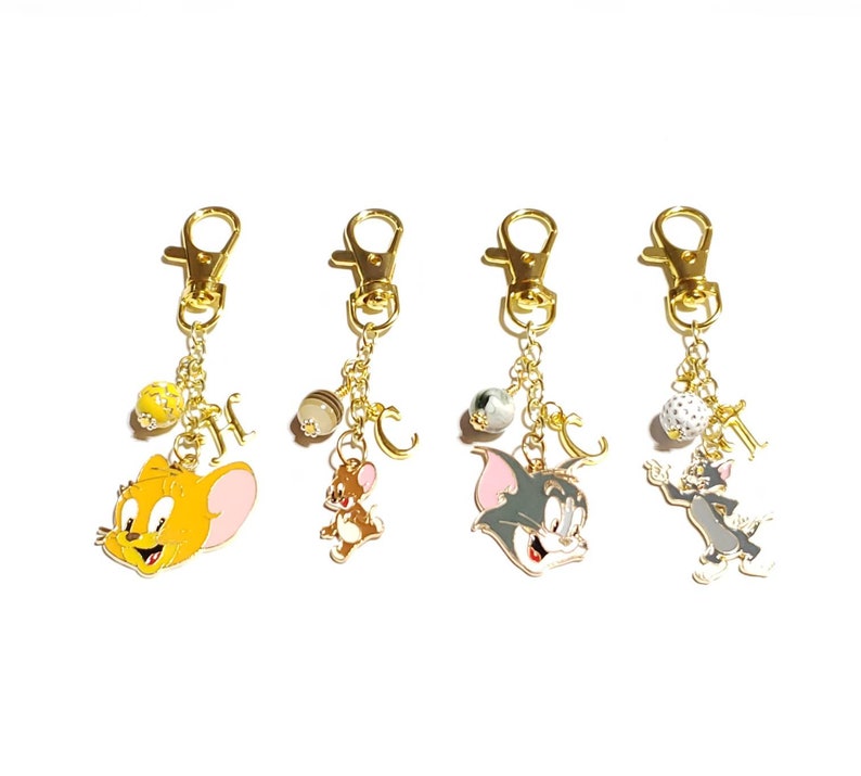 Tom and Jerry Keychain Personalized Keychain Disney Etsy