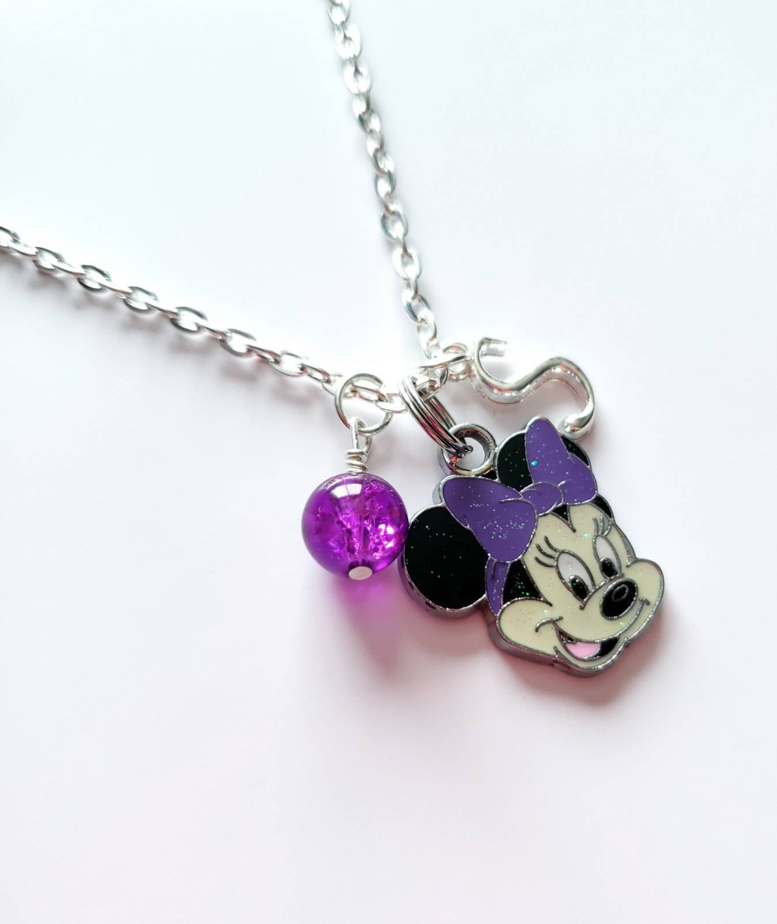 Minnie Mouse Necklace Personalized Minnie Necklace for Girls Etsy