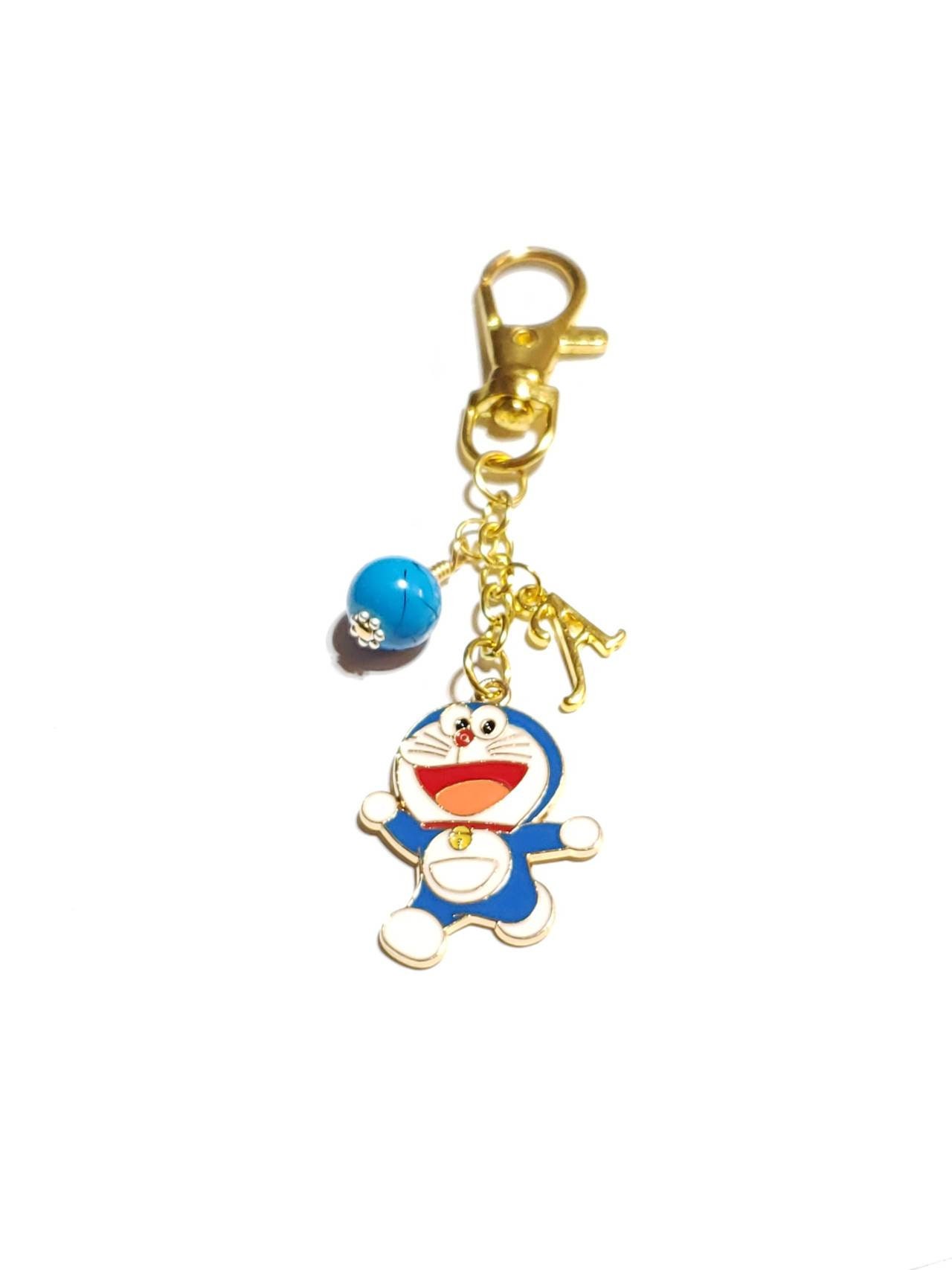 Personalized Doraemon Keychain Cat Keychain for Kids Etsy