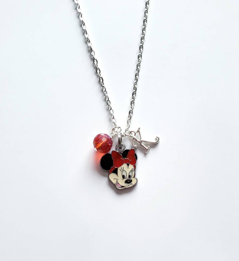 Minnie Mouse Necklace Personalized Minnie Necklace for Girls Etsy