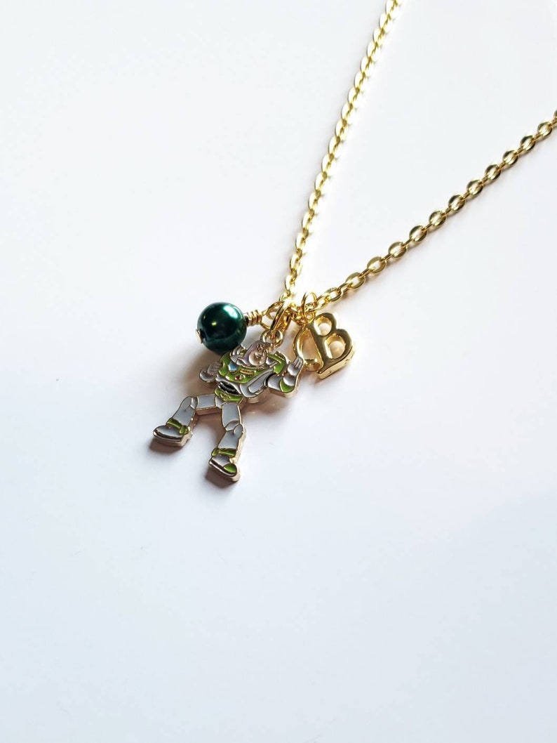 Buzz Lightyear Necklace Toy Story Necklace Personalized Name Etsy