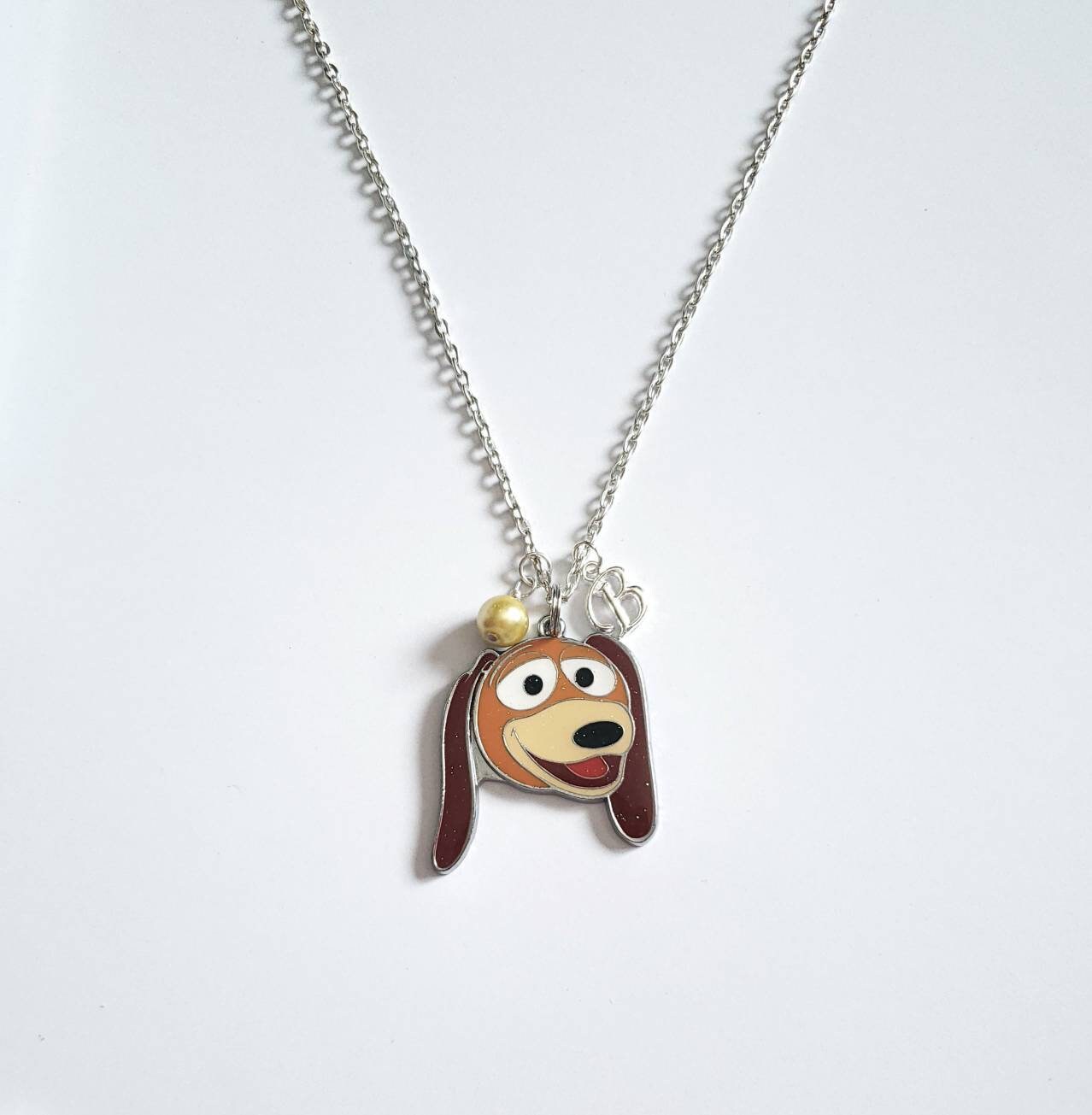 Personalized Toy Story Slinky Dog necklace for kids custom Etsy