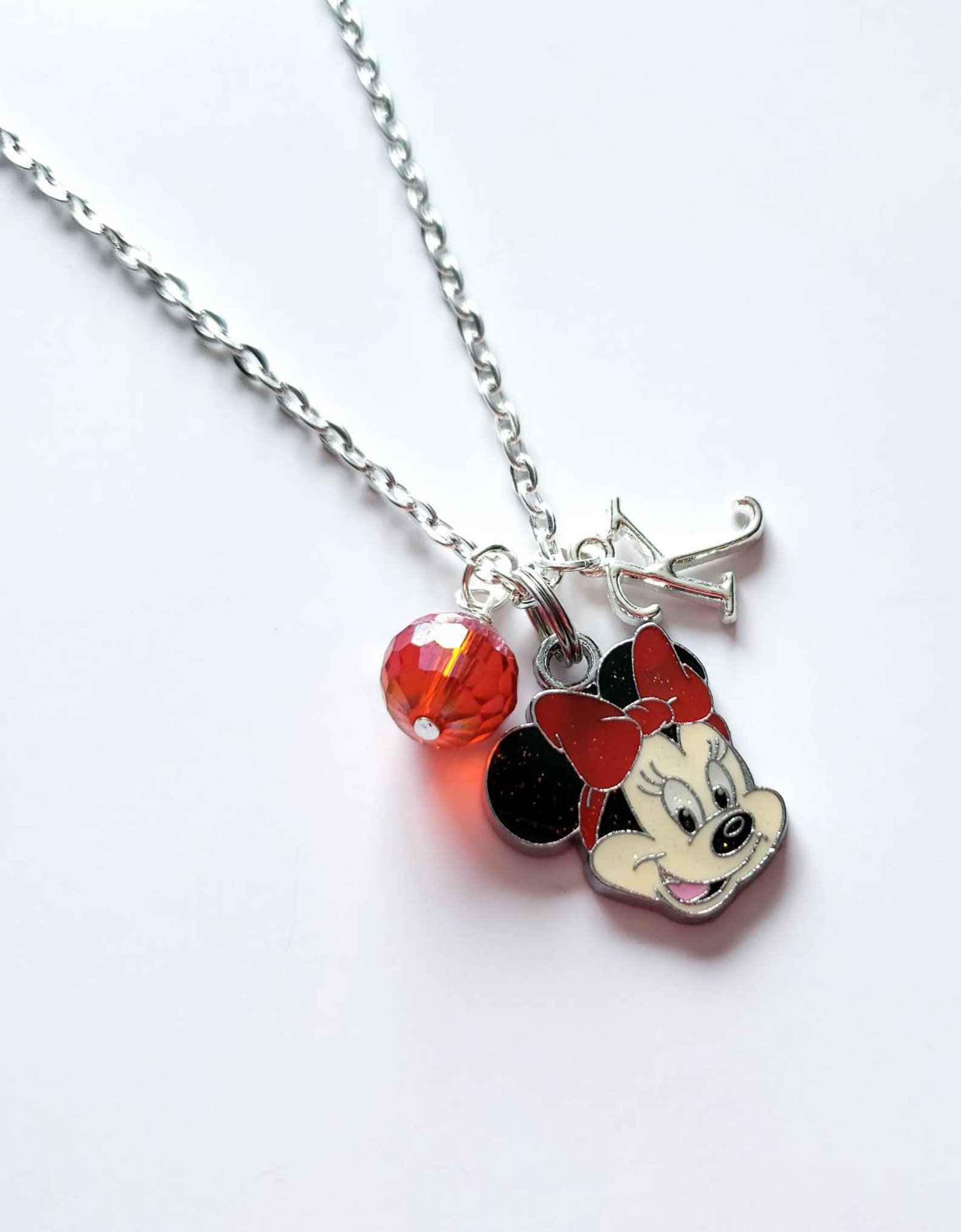 Minnie Mouse Necklace Personalized Minnie Necklace for Girls Etsy