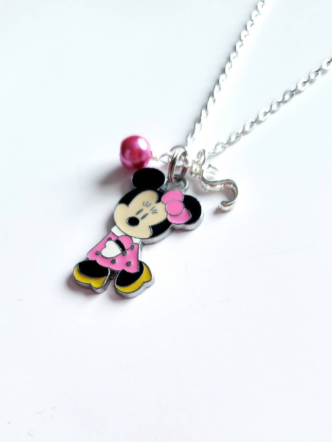 Minnie Mouse Necklace Personalized Minnie Necklace for Girls Etsy