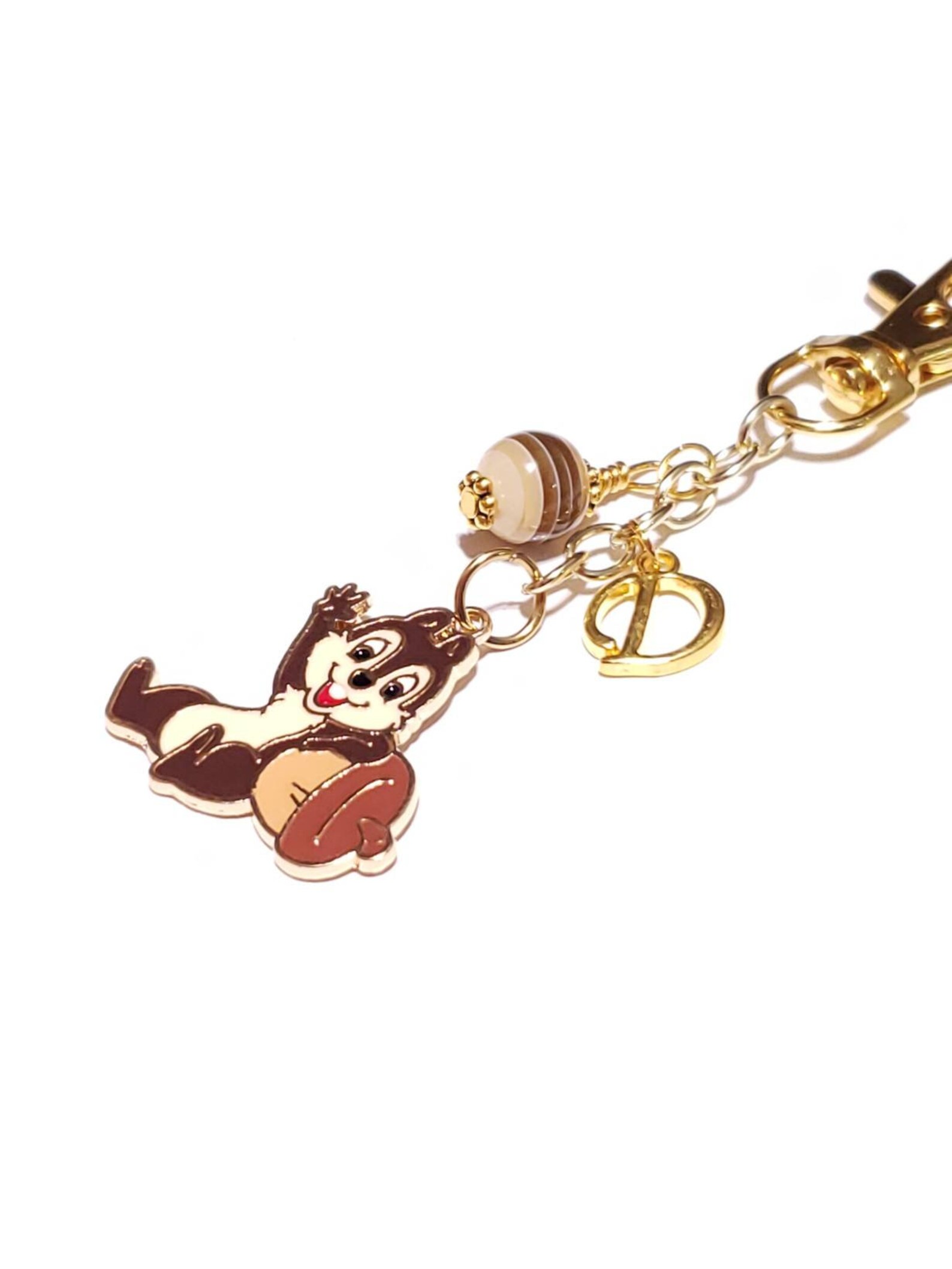 Chipmunk keychain personalized dale keychain gift ideas for Etsy