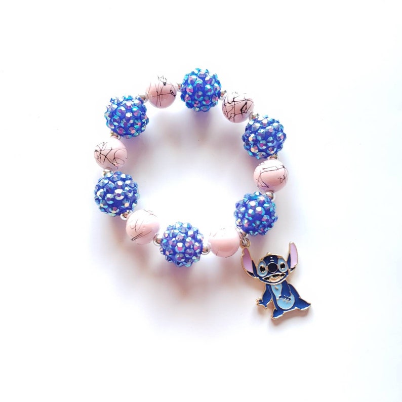 toddler gift ideas kids metal charms disney charms disney beaded bracelet for kids Lilo and stitch bracelet for kids stitch bracelet