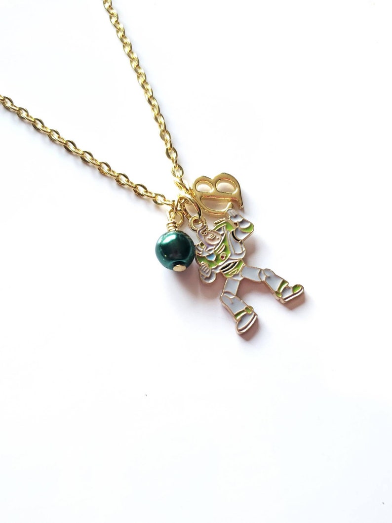 Buzz Lightyear Necklace Toy Story Necklace Personalized Name Etsy