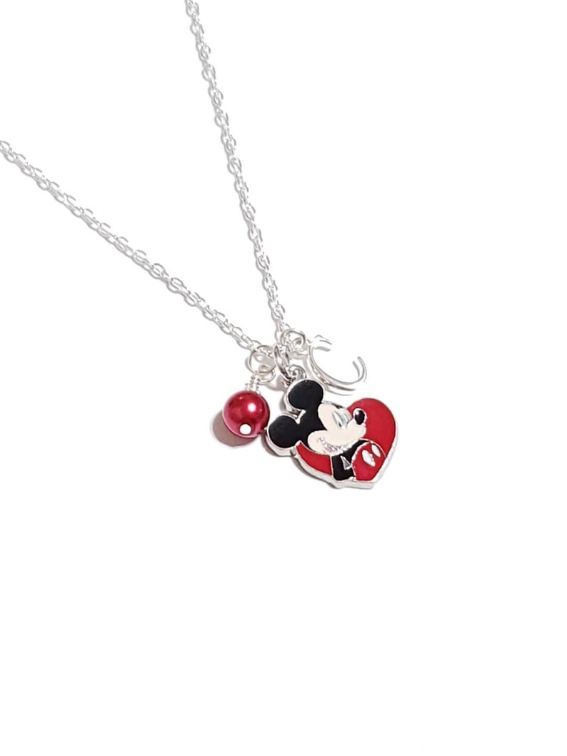 Personalized Necklace Mickey Mouse Necklace Disney Mickey Etsy UK