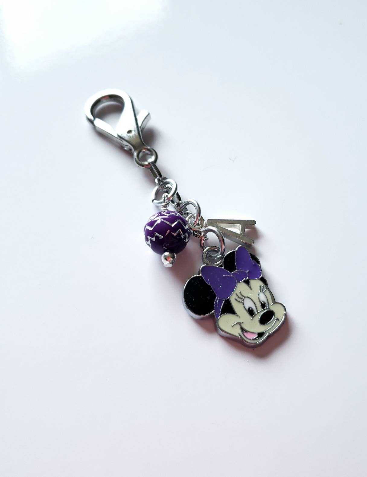 Personalized disney minnie mouse keychain minnie mouse Etsy