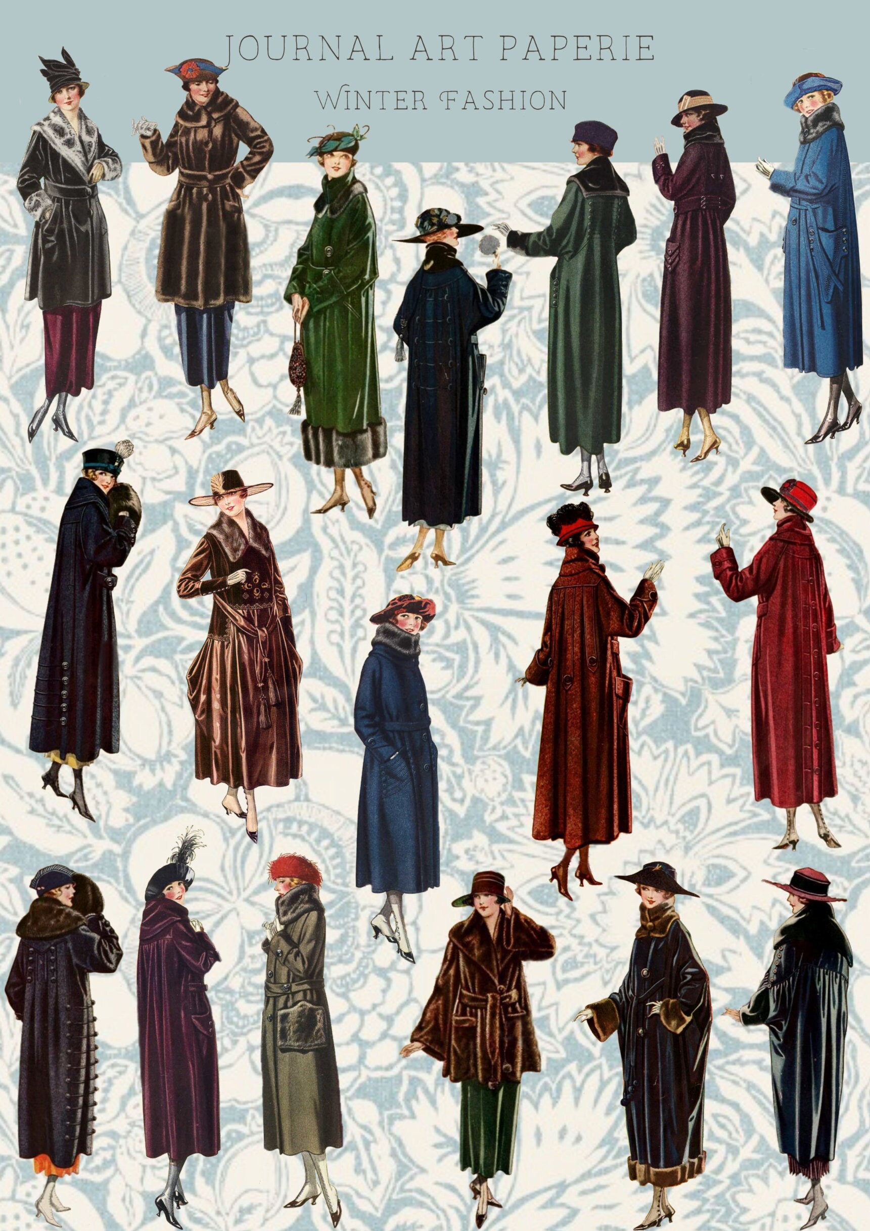 NEW Winter Fashion Die Cut Stickers