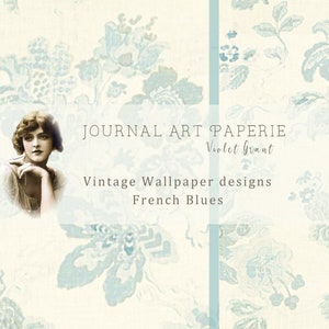French Blues Digital Wallpaper