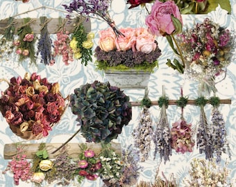 Dried Flower Designer Die Cut Stickers