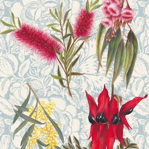 Hand Painted Australian Flora - Die Cut Stickers