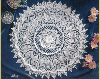 CROCHET PATTERNS for Our Favorite Doilies includes The Pineapple & Valentine Heart doilies designed by Delsie Rhoades, download through Etsy