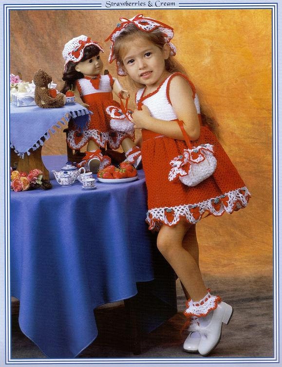30 American Girl Crochet Patterns for Dresses, Accessories, and Giftable Doll Looks 3 Dolly and Me Dresses, Size 2-6
