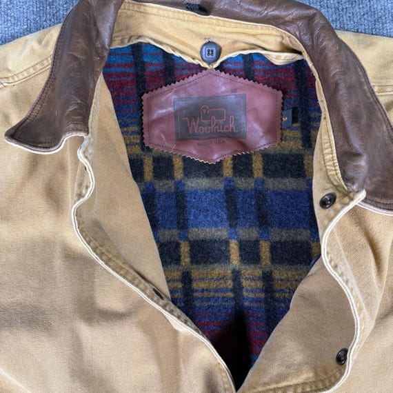 Vintage Flannel Lined Woolrich Coat Jacket USA Ma… - image 6