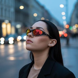 Vintage Oakley Sunglasses Black Rare Oakley Fire Mirror Lenses, 90s 2000s Futuristic Eyewear image 1