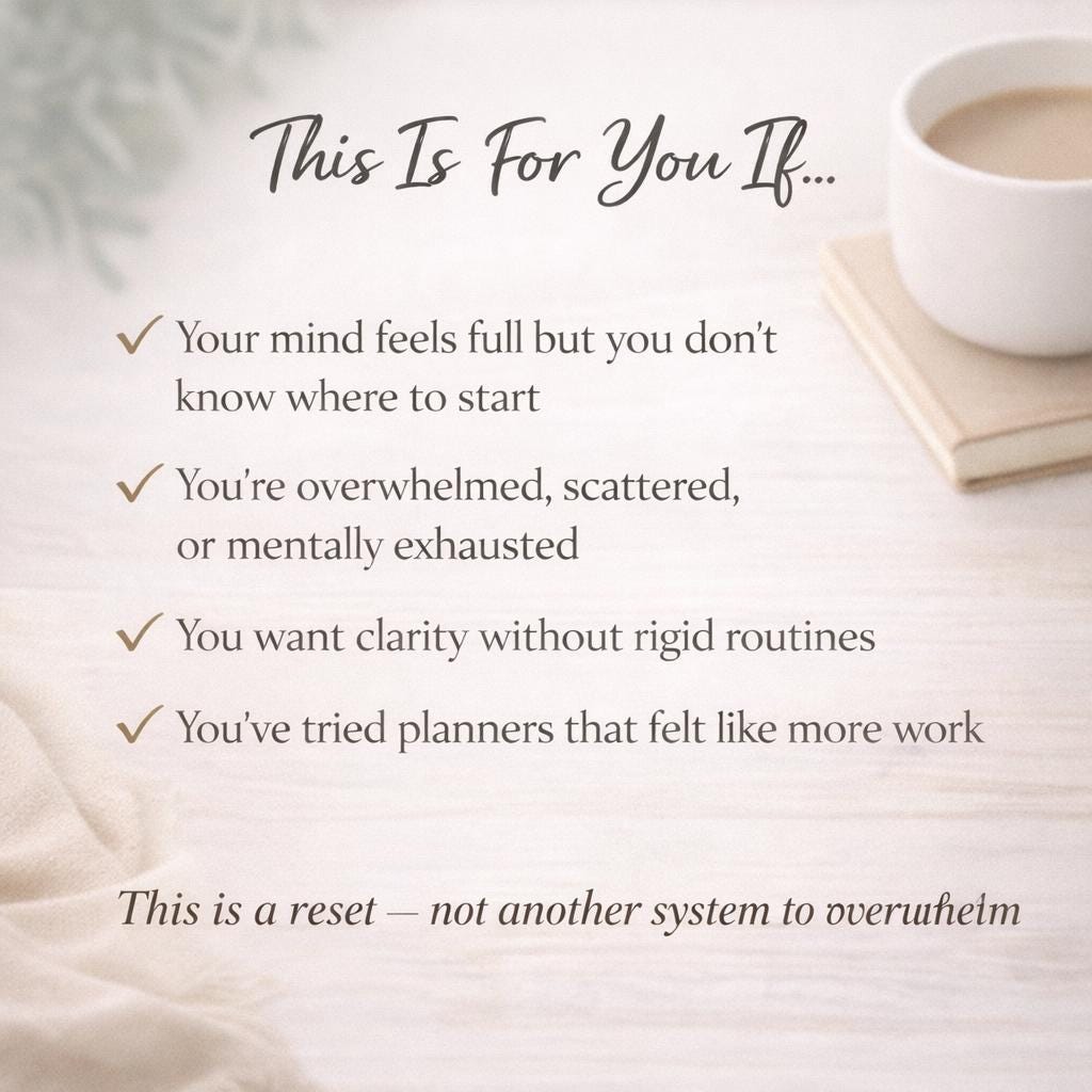 Life Reset Calm Workbook – Digital Download Printable Overwhelmed Minds ...