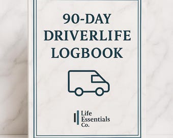 Digital Expense Tracker Printable, Finance and Income Mileage Log, Trip & Driver Tracker, Fillable PDF