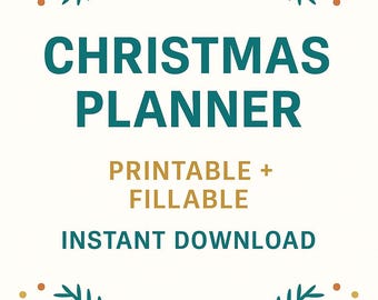 Christmas Holiday Planner, Budget & Expense Tracker (Printable PDF)