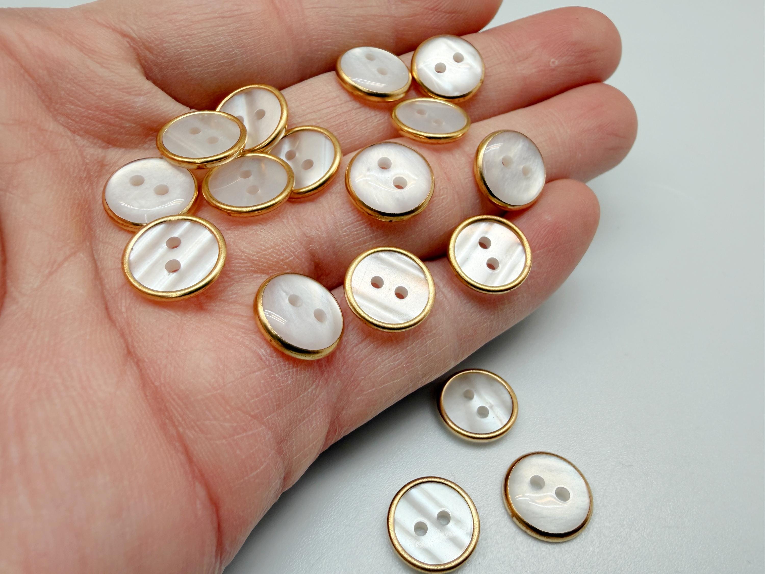 ヴィンテージシェルボタン - Etsy 日本