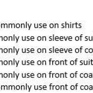 Puede incluir: Texto sobre fondo blanco que ofrece sugerencias de tallas para ropa. Las medidas se dan en mil&iacute;metros (mm), con orientaci&oacute;n sobre su uso, como para camisas, mangas de trajes y delanteros de abrigos.