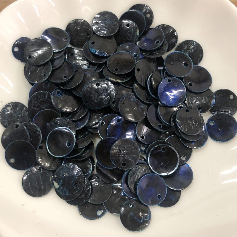 Dark Blue Shell Mirror - Etsy